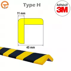 Profilé Mousse de Protection Long 1M Type H