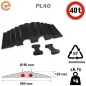 Protège tuyaux et flexibles PL40 2 canaux 90 mm