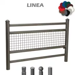 Barrière de ville Contemporaine grillagée 1572 mm