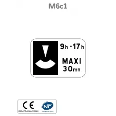 Panonceau Stationnement avec Disque M6c.1