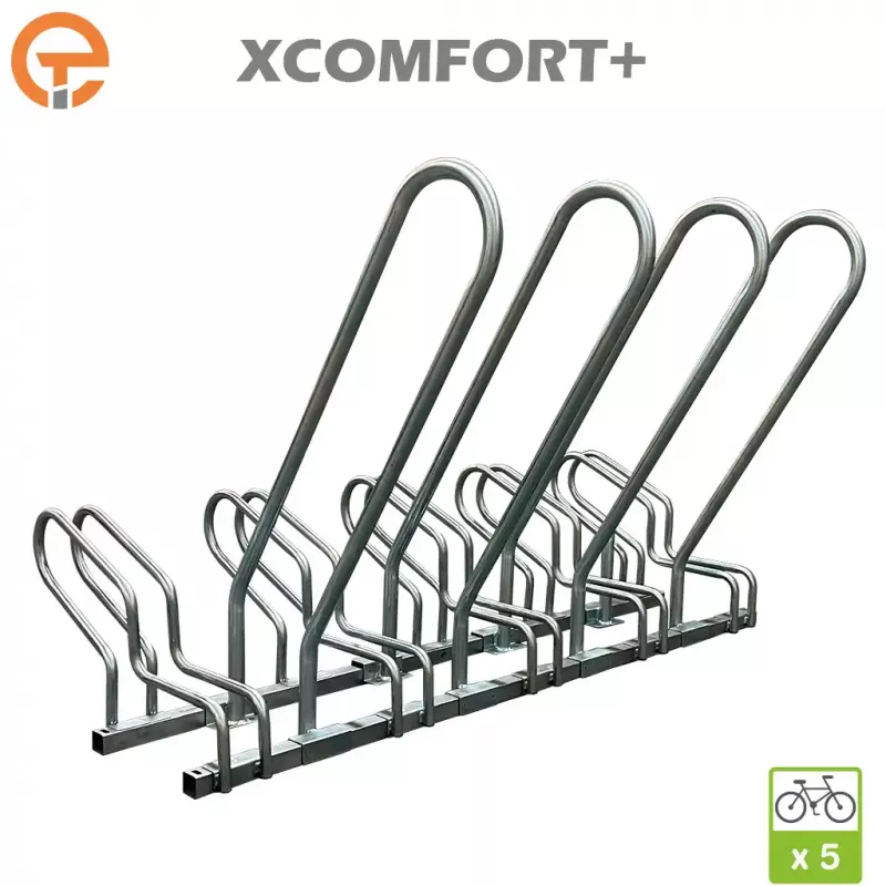 Râtelier Support vélos COMFORT+ avec arceaux antivol Râtelier Support vélos COMFORT+ avec arceaux antivol
