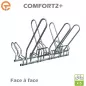 Râtelier Support vélos face à face COMFORT2+ avec arceaux antivol