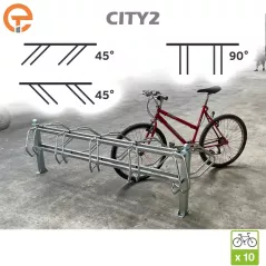 Rack Range vélos à platine modulable Double face CITY2