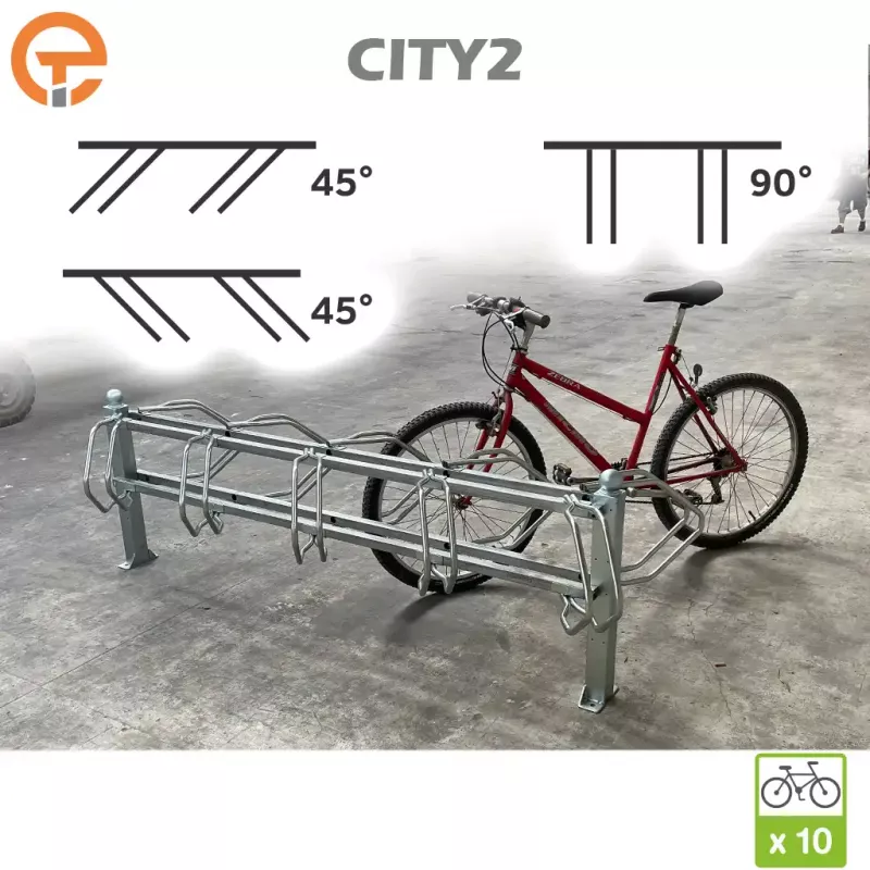 Rack Range vélos à platine modulable Double face CITY2