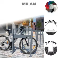 Arceau vélos 660 mm MILAN à sceller ou à platine