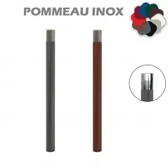 Potelet PMR pommeau Inox brossé