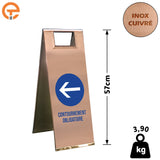 Chevalet de signalisation Contournement Obligatoire