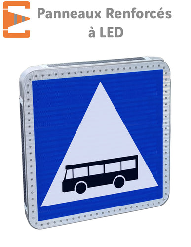 Panneau routier lumineux solaire, panneau de signalisation lumineux solaire