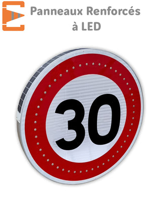 Panneau routier lumineux solaire, panneau de signalisation lumineux solaire