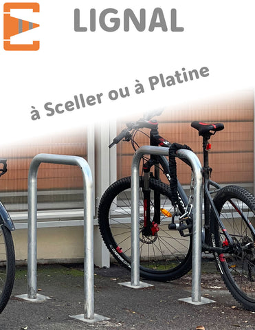 Arceaux Vélos U inversé acier galvanisé