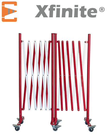 Barrière Extensible Rouge Blanc Fixation Murale Xfinite®