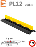 Passe Câble PL12 - 2 Canaux 30 mm-12T
