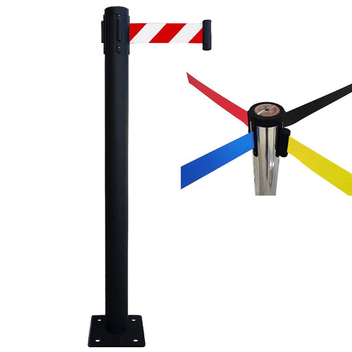 Poteau de Guidage à Sangle EVOLYS Noir à fixer