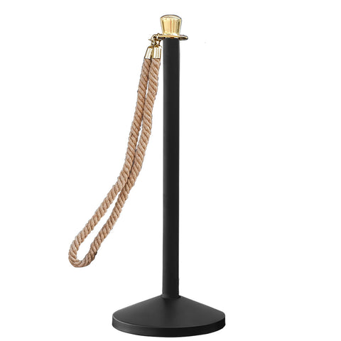 Corde tressée noir ou bronze pour poteaux à cordon