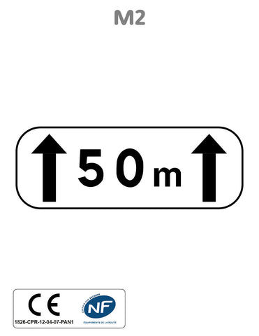 Panonceau d'Étendue M2