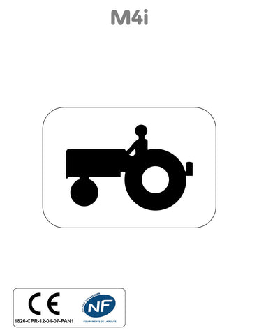 Panonceau Véhicule Agricole à Moteur M4i