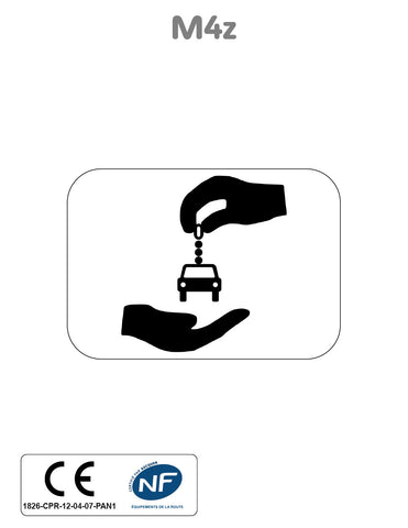 Panonceau Véhicule Label Autopartage M4z