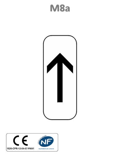 Panonceau Début de Section de Stationnement M8a