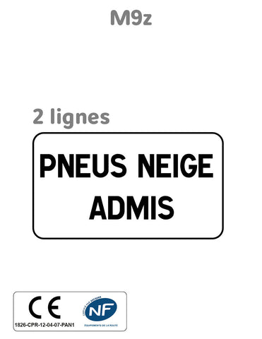 Panonceau Indications Diverses M9z 2 Lignes