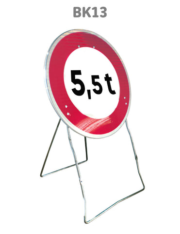 Panneau Temporaire BK13 Limitation de tonnage